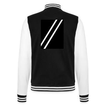 Streifen schwarz - College-Sweatjacke - Schwarz/Weiß - Hinten - Marisol (170cm)
