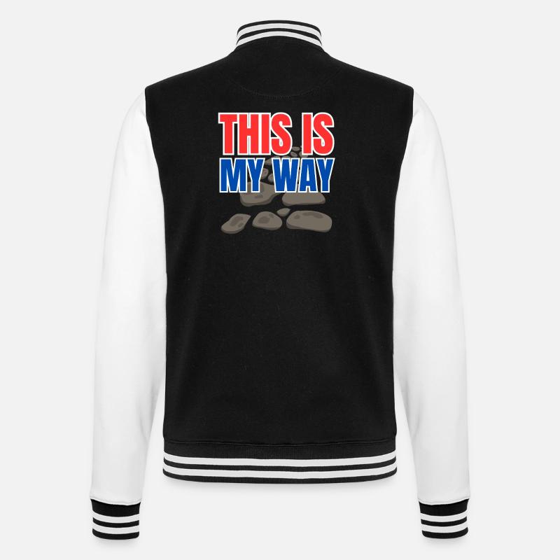 This is my way - College-Sweatjacke - Schwarz/Weiß