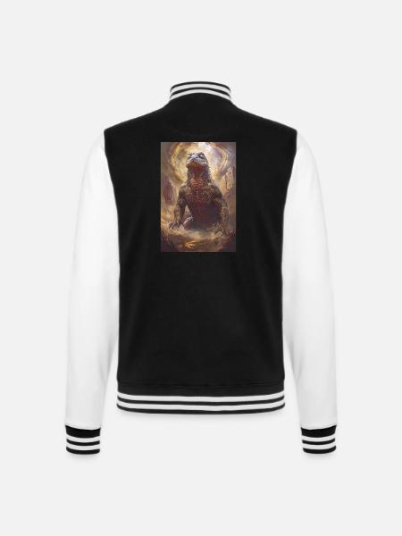 Dirawong Australien Mythologie Geschenk - College-Sweatjacke - Schwarz/Weiß