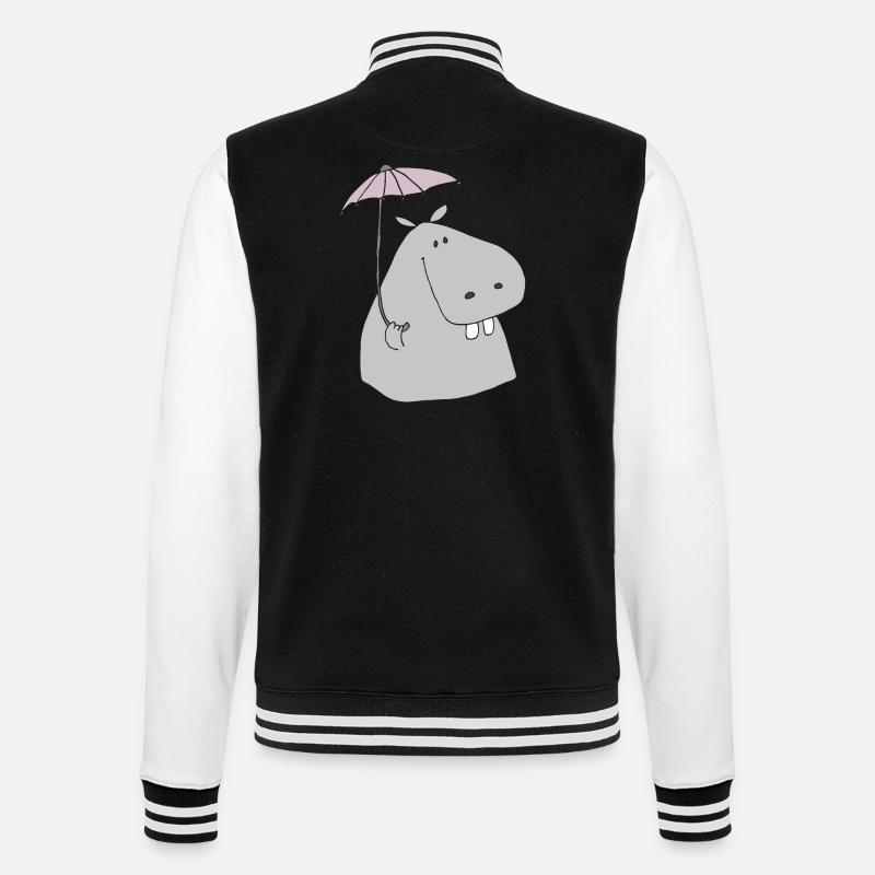 Nilp Cheval avec parapluie - Veste Teddy - noir/blanc