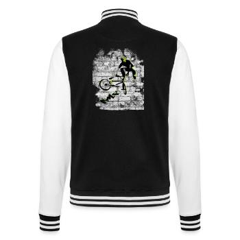 BMX - College Sweat Jacket - black/white - Back - Marisol (170cm)