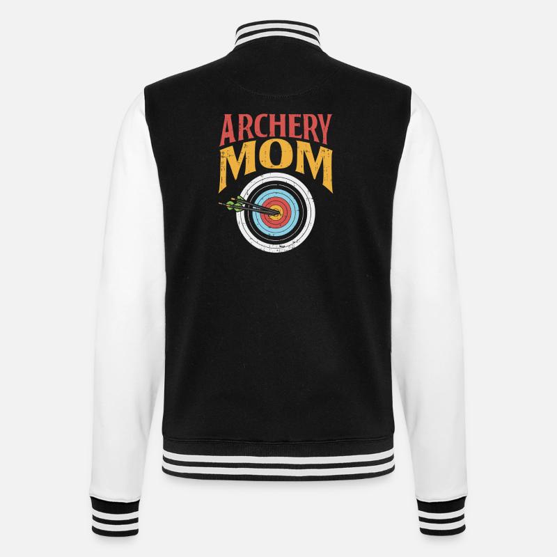 Archery Mom – Cool Archery Mom - College Sweat Jacket - black/white
