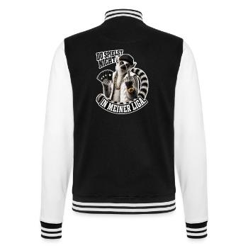 Du spielst nicht in meiner Liga - College-Sweatjacke - Schwarz/Weiß - Hinten - Marisol (170cm)