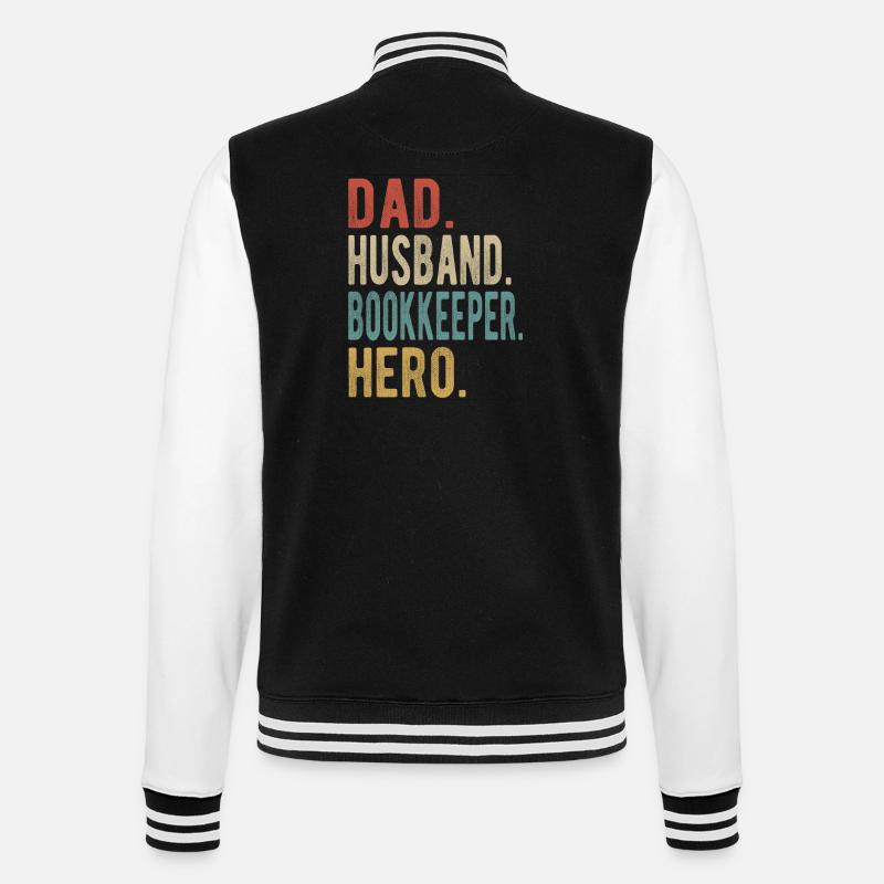 Comptable Papa Mari Héros - Veste Teddy - noir/blanc
