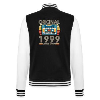 Cadeau D'anniversaire Vintage 1999 Original - Veste Teddy - noir/blanc - Dos - Marisol (170cm)