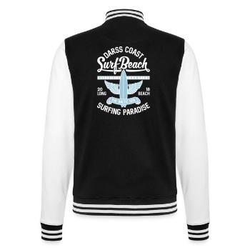 MER BALTIQUE - Cool Darss Surfer Cadeaux Surf Shirts - Veste Teddy - noir/blanc - Dos - Marisol (170cm)