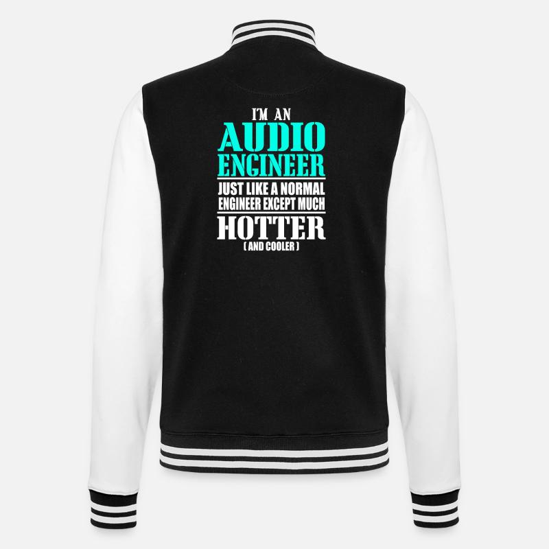 Ingénieur du son, technicien - Veste Teddy - noir/blanc
