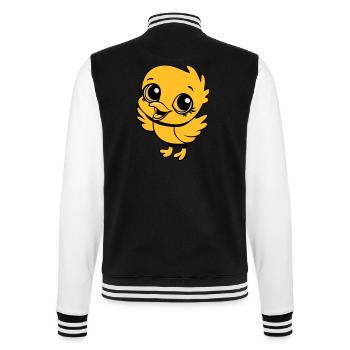 chick funny sunglasses cool - College Sweat Jacket - black/white - Back - Marisol (170cm)