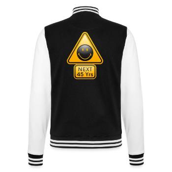 Smiley Shield 'Next 45 years' - Veste Teddy - noir/blanc - Dos - Marisol (170cm)
