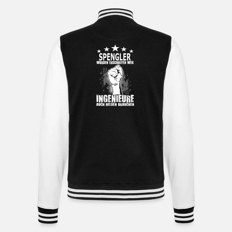 spengler - College-Sweatjacke - Schwarz/Weiß