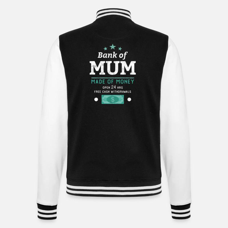 Bank der Mutter - College-Sweatjacke - Schwarz/Weiß
