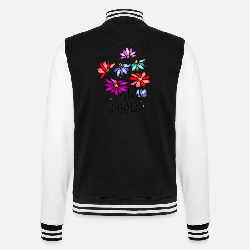 Fleur - Veste Teddy - noir/blanc