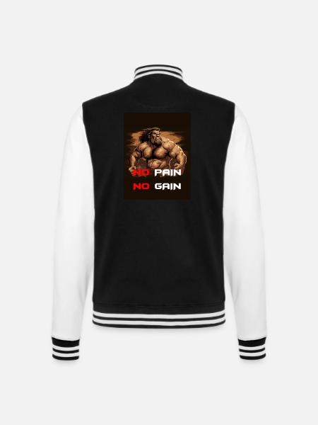 Ohne Arbeit gibt es kein "Ohne Fleiß kein Preis" - College-Sweatjacke - Schwarz/Weiß