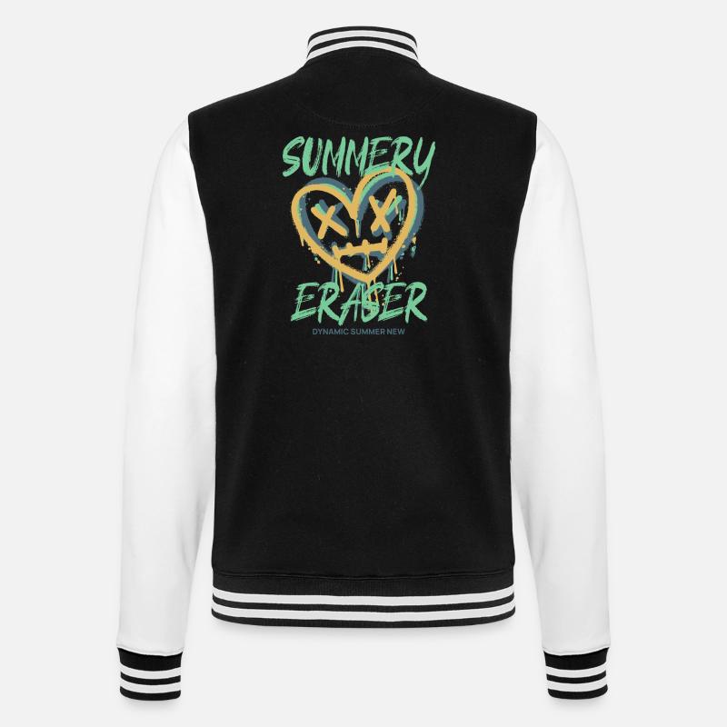 Dynamic Sommer - College-Sweatjacke - Schwarz/Weiß