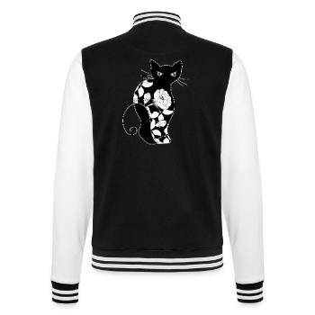 Cat - College Sweat Jacket - black/white - Back - Marisol (170cm)