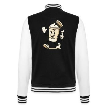 eiscreme becher comic - College-Sweatjacke - Schwarz/Weiß - Hinten - Marisol (170cm)