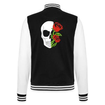 Leben nach dem Tod - College-Sweatjacke - Schwarz/Weiß - Hinten - Marisol (170cm)