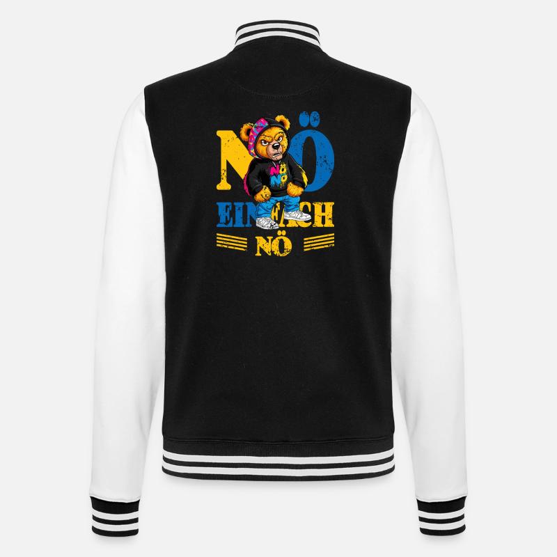 Grumpy Bear - College Sweat Jacket - black/white