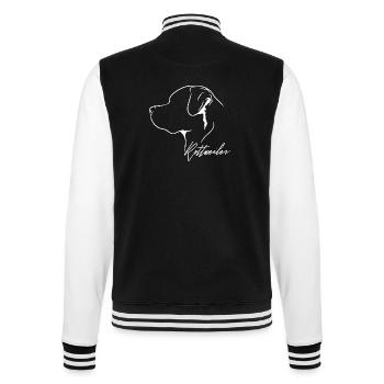 Rottweiler Profil Chiens Chien Wilsigns - Veste Teddy - noir/blanc - Dos - Marisol (170cm)
