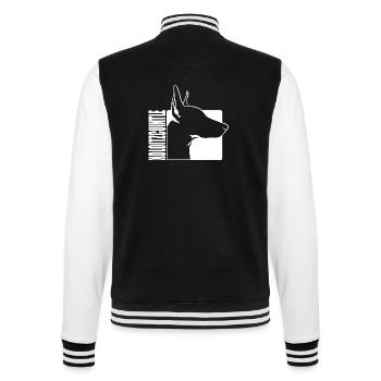 Xoloitzcuintle Profile Dog Dogs Wilsigns - College Sweat Jacket - black/white - Back - Marisol (170cm)