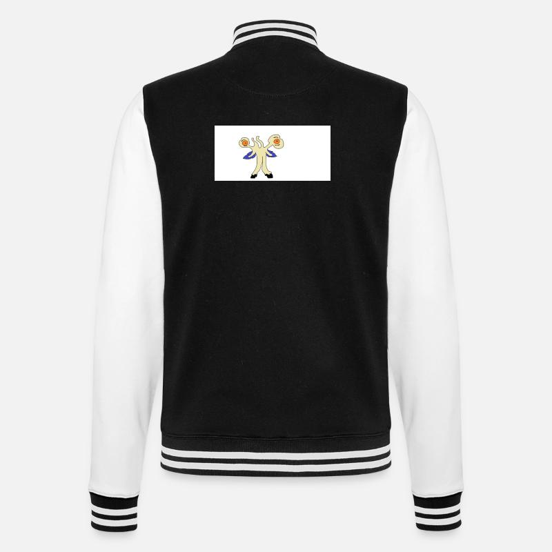 Dédale - Veste Teddy - noir/blanc