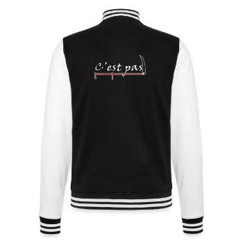 CpasFaux - Veste Teddy - noir/blanc - Dos - Marisol (170cm)