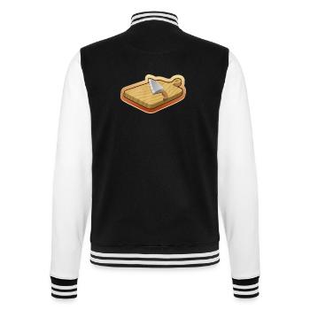 cutting board - College Sweat Jacket - black/white - Back - Marisol (170cm)
