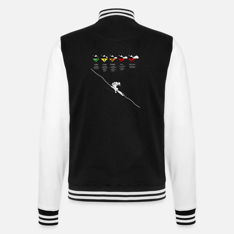 Risk Avalanche - College Sweat Jacket - black/white