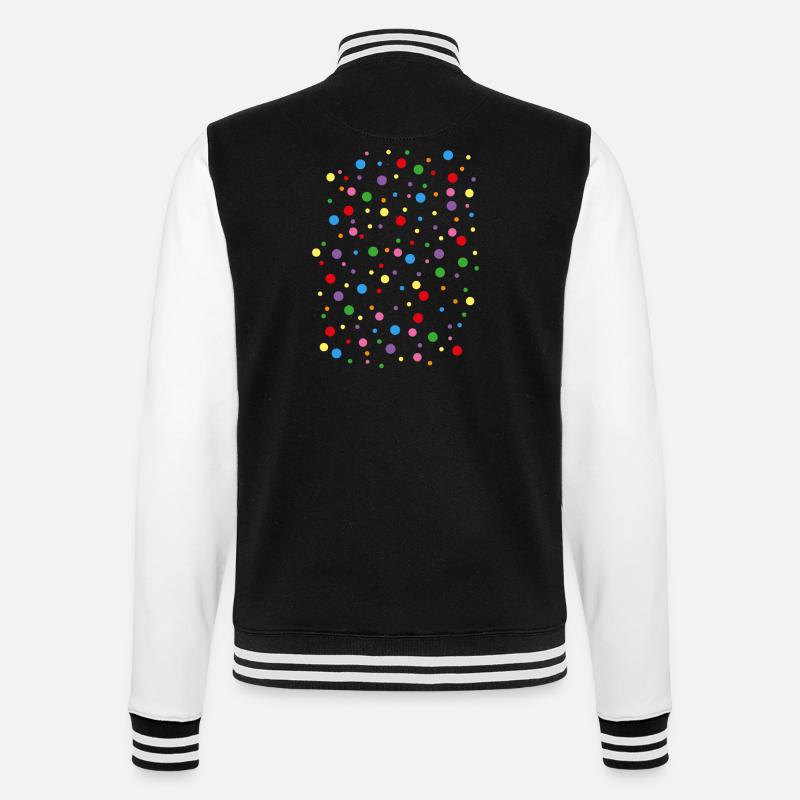 Konfetti - College-Sweatjacke - Schwarz/Weiß