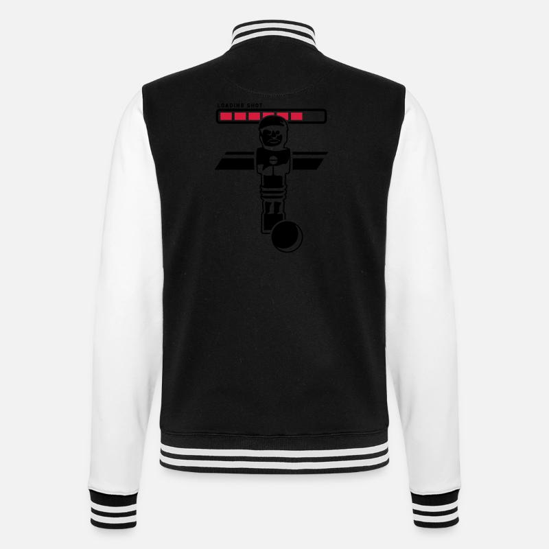 loading shot - College Sweat Jacket - black/white