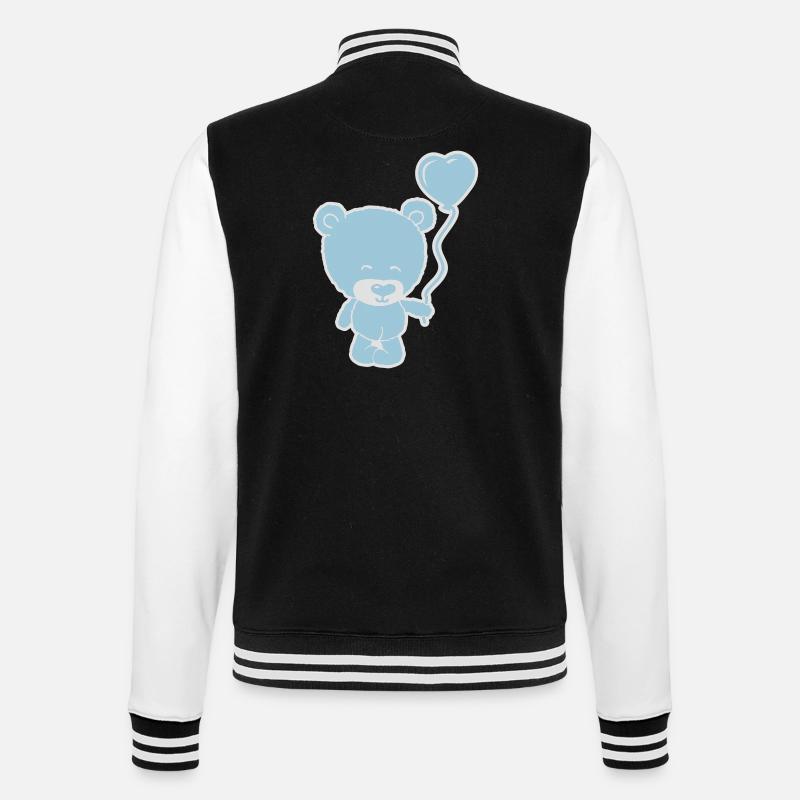 cute bear boy - Veste Teddy - noir/blanc