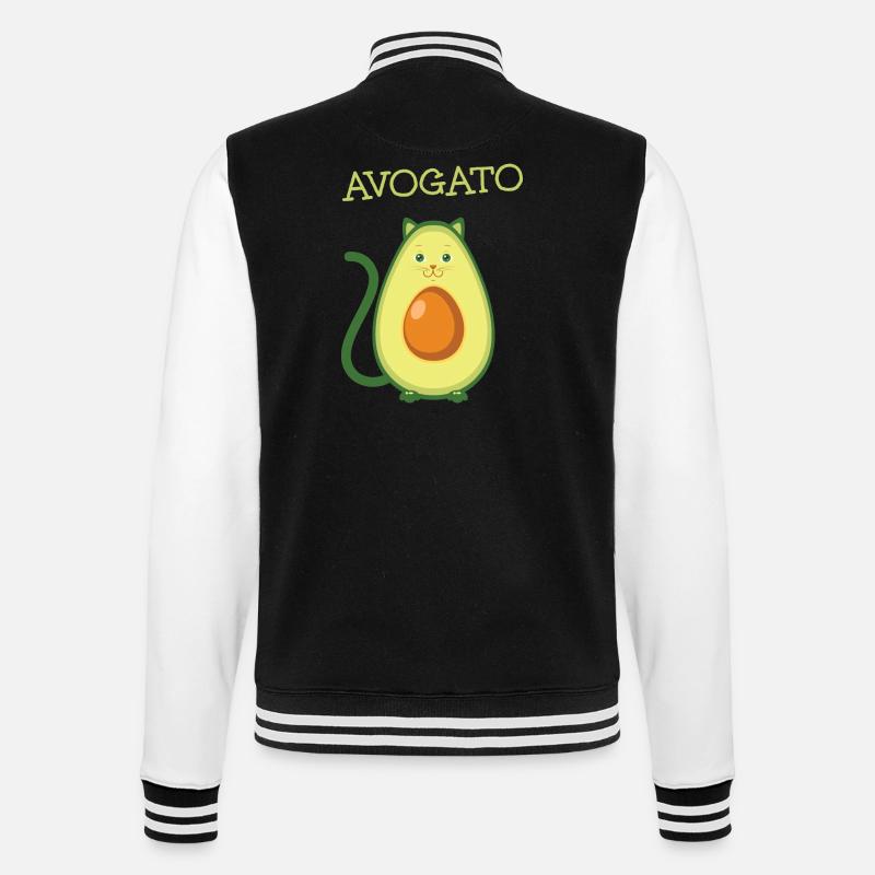 Avogato, Avocado Cat - Veste Teddy - noir/blanc