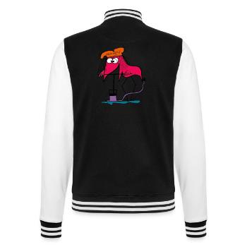 Je pompe donc je suis... - Veste Teddy - noir/blanc - Dos - Marisol (170cm)