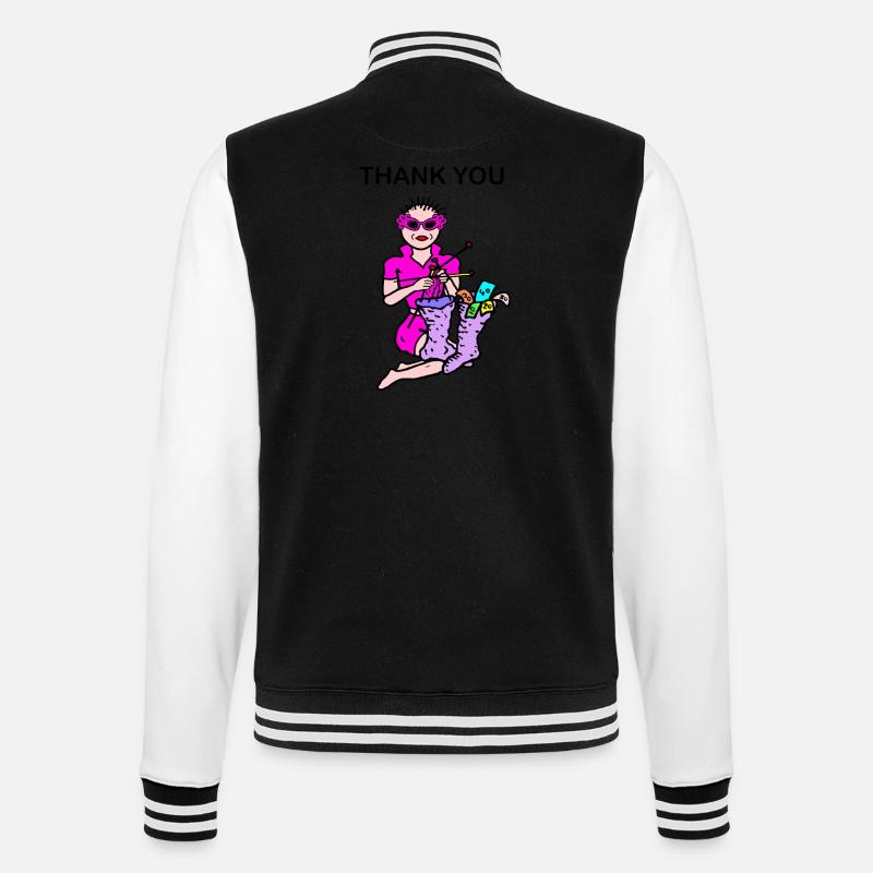 Geld - College-Sweatjacke - Schwarz/Weiß