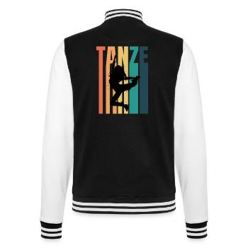 Dancing Dance Music - College-Sweatjacke - Schwarz/Weiß - Hinten - Marisol (170cm)