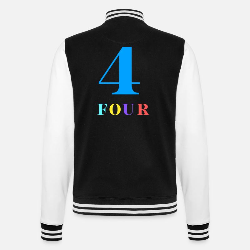 Four-4e anniversaire - Veste Teddy - noir/blanc