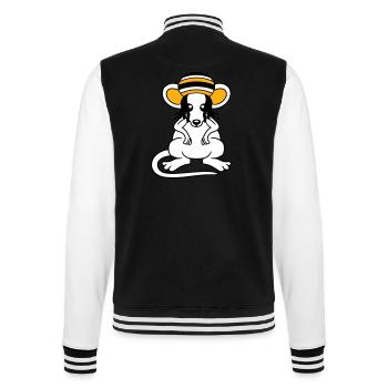 Mouse Raggae Jamaica Hat Rasta Lure Chill Hat - College Sweat Jacket - black/white - Back - Marisol (170cm)