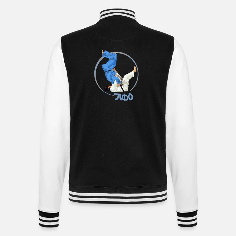 Judo - College-Sweatjacke - Schwarz/Weiß