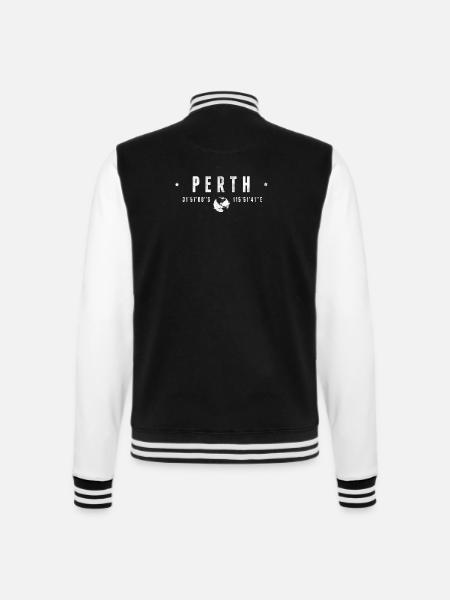 Perth - College Sweat Jacket - black/white