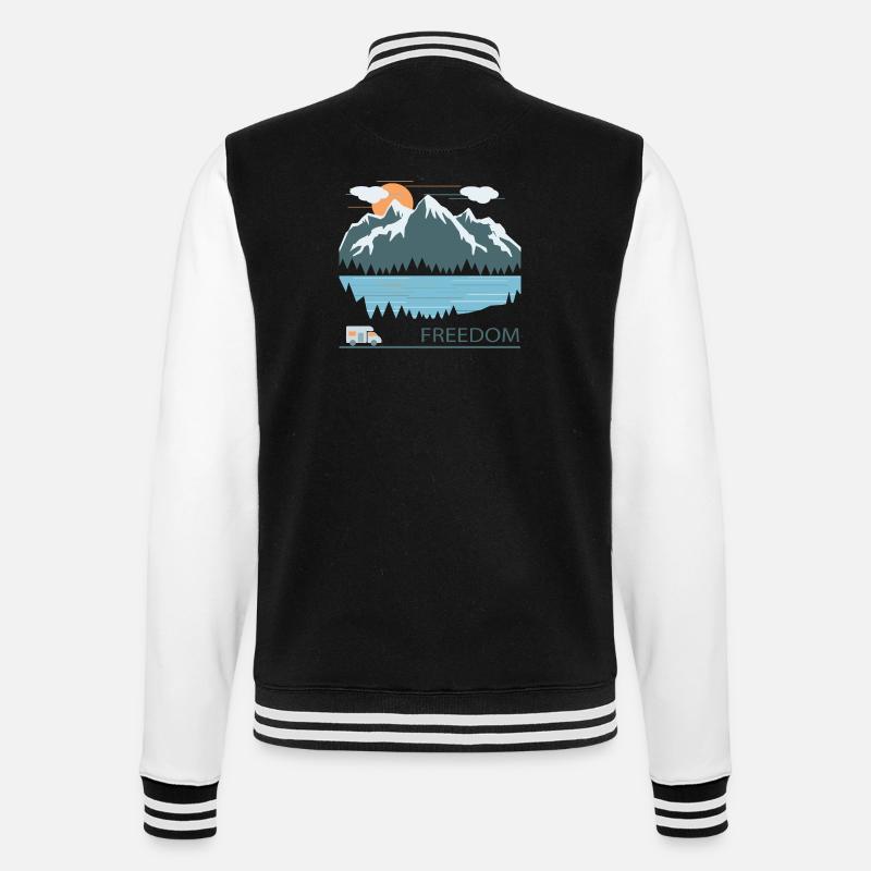 Camping - Veste Teddy - noir/blanc