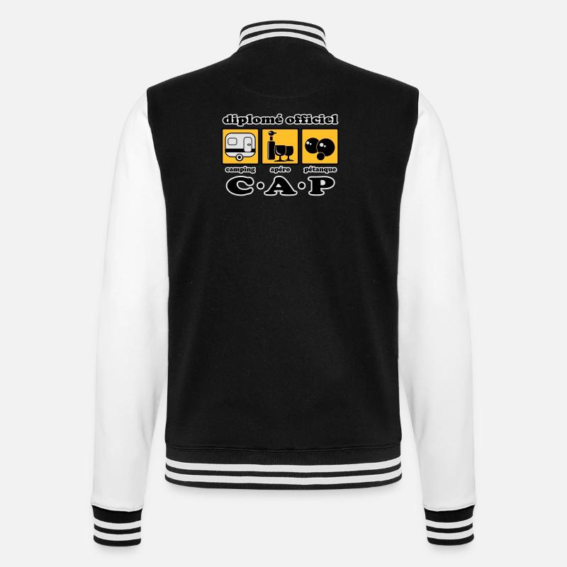 Camping apéro pétanque flex - Veste Teddy - noir/blanc