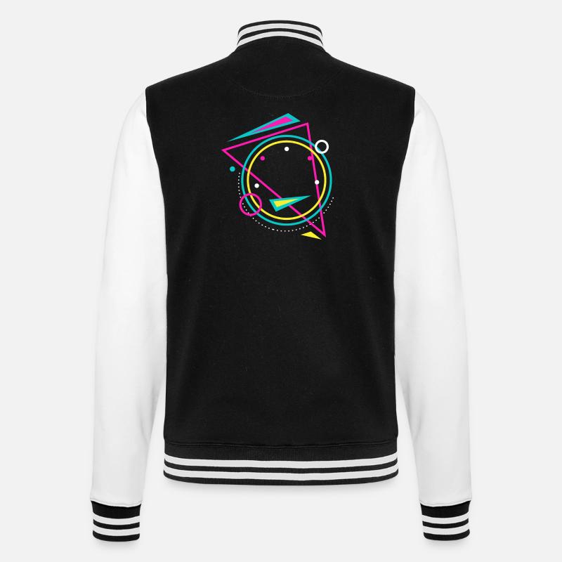 géométrie - Veste Teddy - noir/blanc