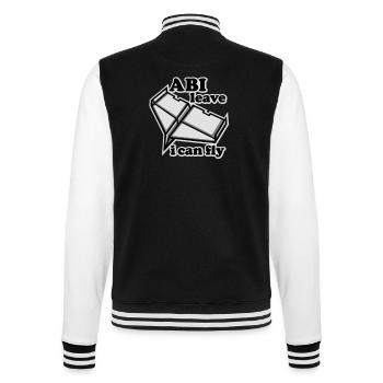 high school graduation airplane school graduation - College Sweat Jacket - black/white - Back - Marisol (170cm)