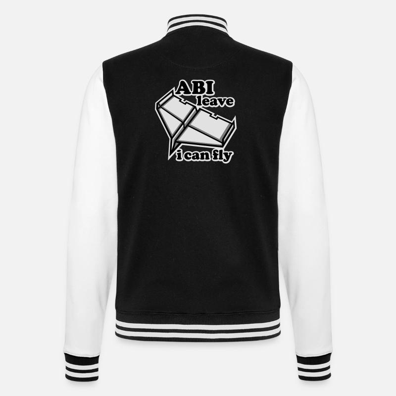 obtention du diplôme d'études secondaires de - Veste Teddy - noir/blanc