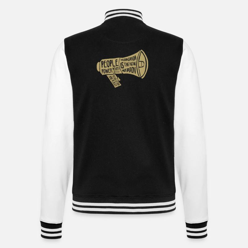 Propagande! - Veste Teddy - noir/blanc