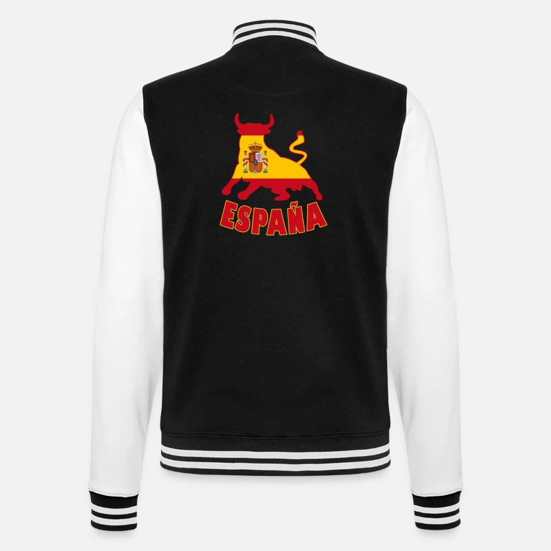 Espagne / Espana drapeau de drapeau - Veste Teddy - noir/blanc
