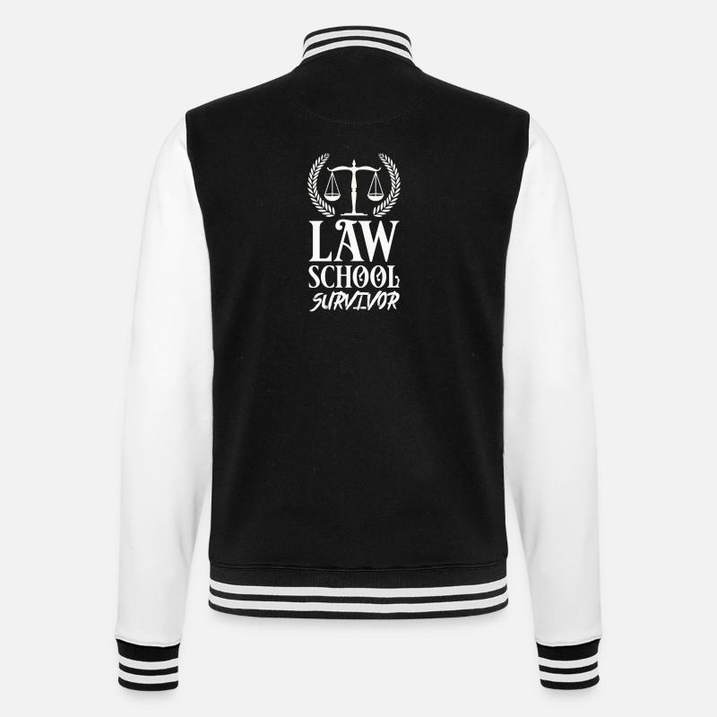 Anwalt - College-Sweatjacke - Schwarz/Weiß