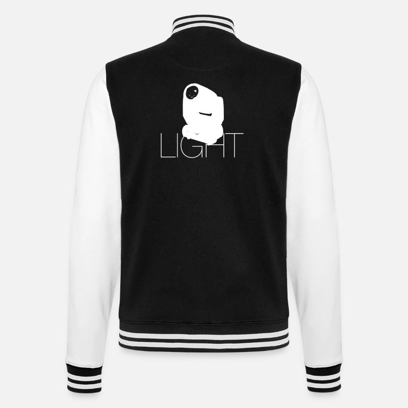 Light - College Sweat Jacket - black/white