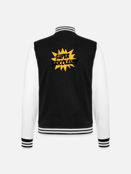 Super Bricoleur ! - Veste Teddy - noir/blanc