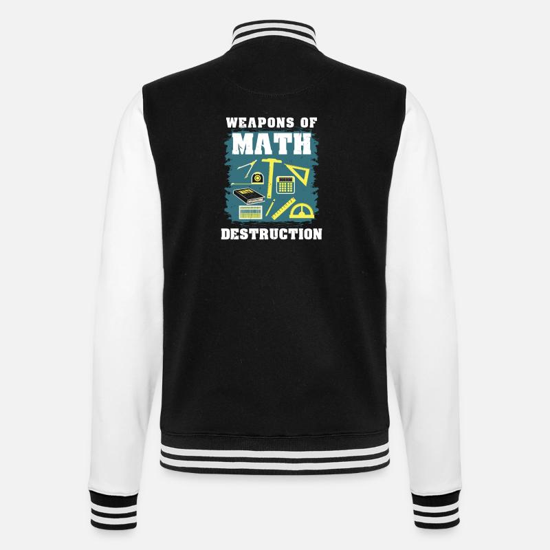 Math math gift - College Sweat Jacket - black/white